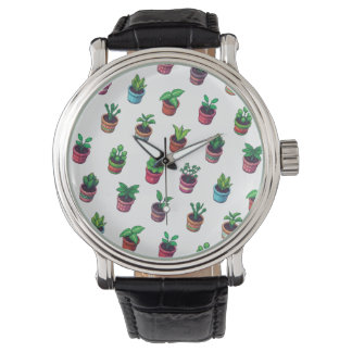 Pflanzenliebhaber-Uhr Armbanduhr
