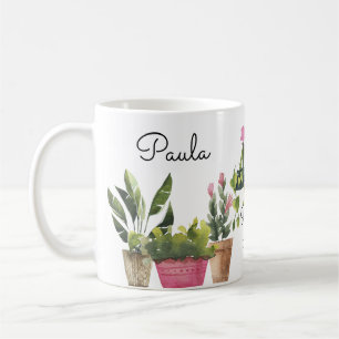 Pflanzenliebhaber Wasserfarben-Pflanzenkunst-Kaffe Kaffeetasse