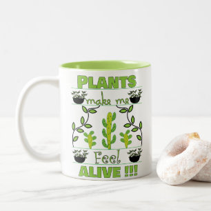 Pflanzenliebhaber Zweifarbige Tasse