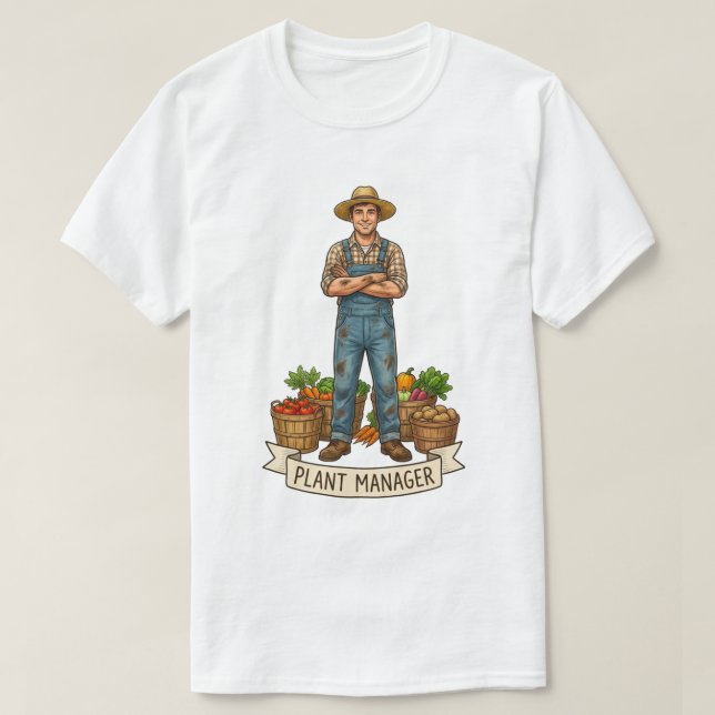 Pflanzenmanager  T-Shirt (Design vorne)
