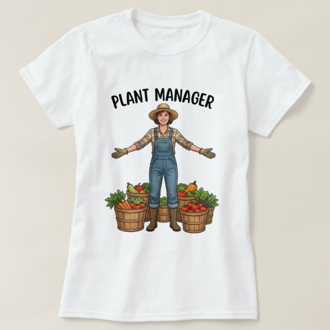 Pflanzenmanager  T-Shirt (Design vorne)