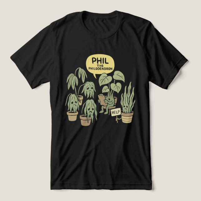 Pflanzenmörder-Supportgruppe – Lustiges Hauspflanz Tri-Blend Shirt (Design Vorderseite)