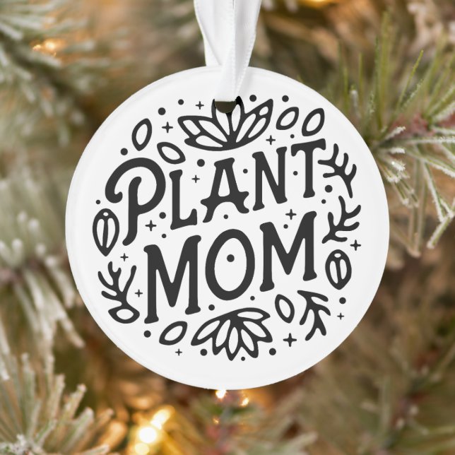 Pflanzenmutter Boho Retro-Ästhetik Ornament (Baum)