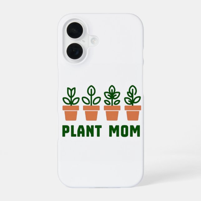 Pflanzenmutter iPhone 16 Hülle (Rückseite)