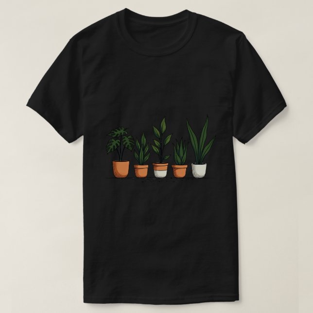 Pflanzenreihe T-Shirt (Design vorne)