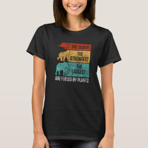 Pflanzlich angetrieben Turtle Gorilla Elephant Veg T-Shirt
