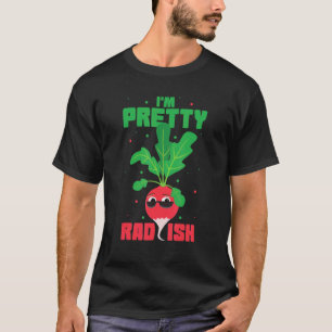 Pflanzlich Basierter Hübscher Rettich Karotte Werd T-Shirt
