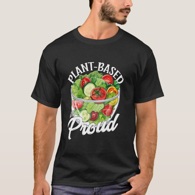 Pflanzlich und stolz T-Shirt (Vorderseite)