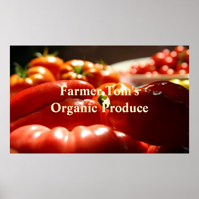 Pflanzliche Ernte Poster (Vorne)