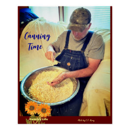 Pflanzliche Konservierung / Landleben - Pflanze Poster