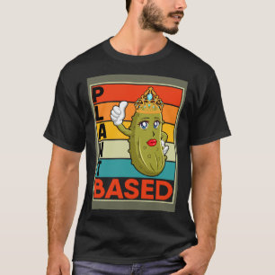 Pflanzliches Essen Vegan Gemüse Pickle Queen Gurk T-Shirt