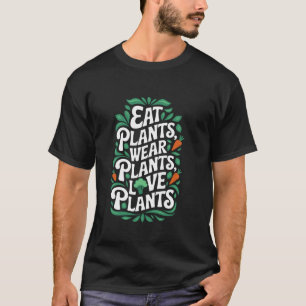 Pflanzliches Veganismus-Design Vegetarisches vegan T-Shirt