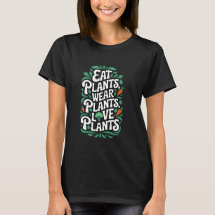 Pflanzliches Veganismus-Design Vegetarisches vegan T-Shirt