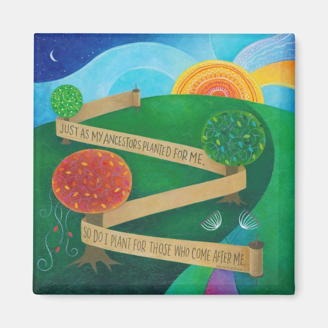 Pflanzung Torah Magnet (Vorne)