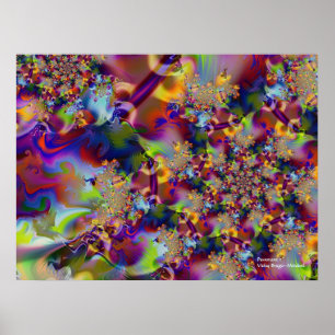 Pflaster 2 Abstrakt Art Poster