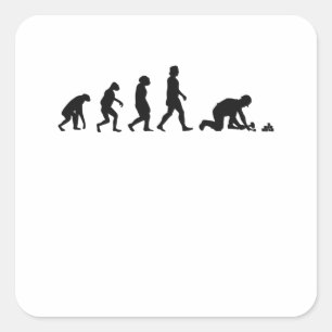 Pflaster-Evolution Quadratischer Aufkleber