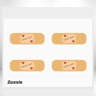 Pflaster mit personalisierbarem Text Aufkleber