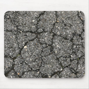 Pflasterzement aus schwarzem Asphalt Mousepad