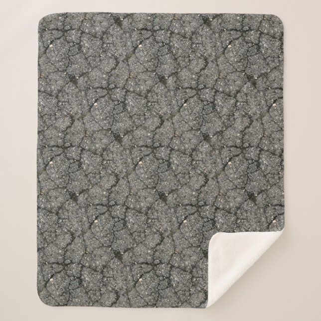 Pflasterzement aus schwarzem Asphalt Sherpadecke (Vorderseite)