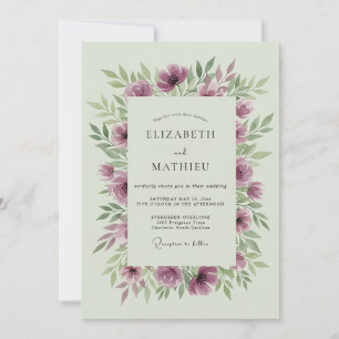 Pflaum Botanische Hochzeit Winsome Einladung