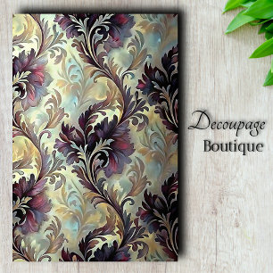 Pflaume Acanthus Traum Decoupage Seidenpapier