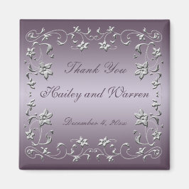 Pflaume-Gastgeschenk Hochzeit-Magnet Magnet