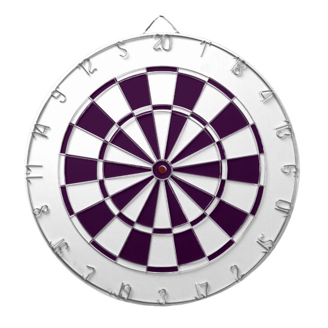 Pflaume lila und weiß dartscheibe (vorne)