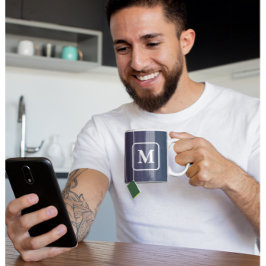 Pflaume Twilight - Monogram Gradient Coffee Tasse