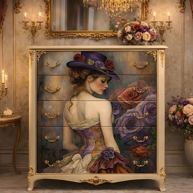 Pflaume und Perl-Rose Seidenpapier (Von Creator hochgeladen)