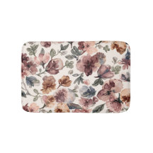 Pflaume Wildblume Wasserfarbe Moody Botanischer Ga