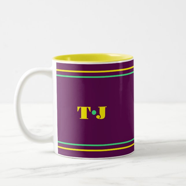 Pflaume Zweifarbige Tasse (Links)