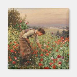 Pflaumen (Bläserszene) (Feld Blume) Magnet