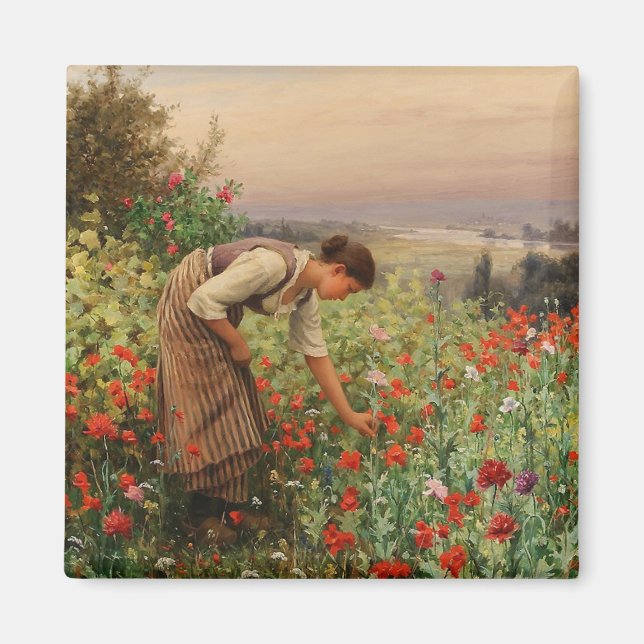 Pflaumen (Bläserszene) (Feld Blume) Magnet (Vorne)