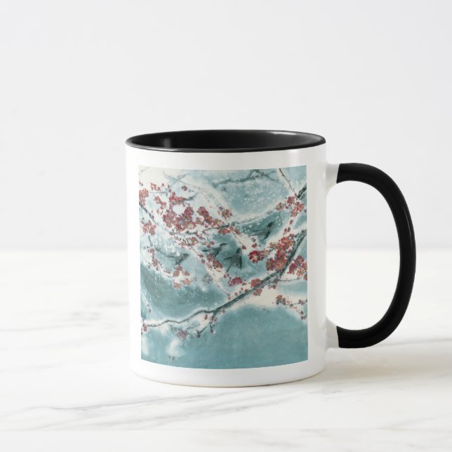 Pflaumen-Blüte im Schnee Tasse (Rechts)