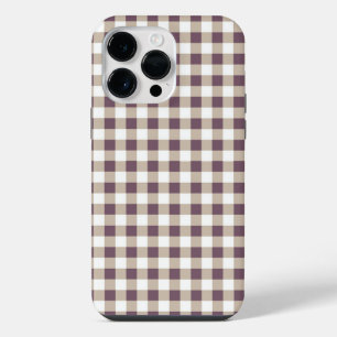 Pflaumen-Buffalo-Karo-Handyhülle als stilvolles Ge iPhone 14 Pro Max Hülle