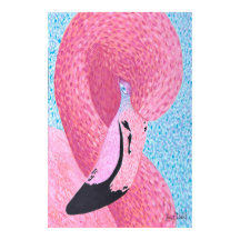 Pflaumen Flamingo Large Print - Just Dahl