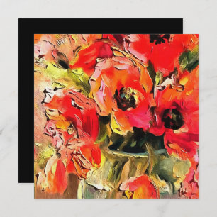 Pflaumen in einer schwarzen Kontur Einladung