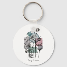 Pflaumen in Tinte und Wasserfarbe Schlüsselanhänger