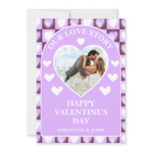 Pflaumen-Mauve Himmelsherzen Valentinsgeschenk Fot