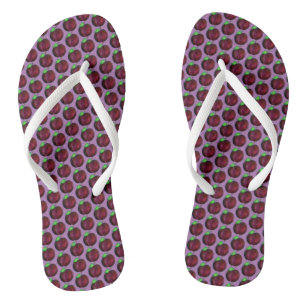 Pflaumen Reif Sommer Lila Pflaumenfrucht Printwerb Flip Flops