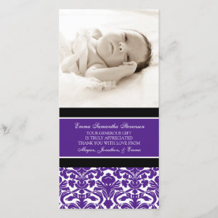 Pflaumen-Schwarzes danken Ihnen Dankeskarte