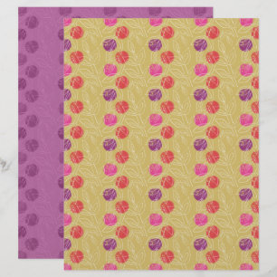 Pflaumen Scrapbook Papier