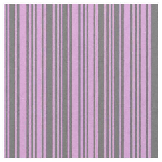 Pflaumen und dunkle graue Streifen Stoff (Nahaufnahme)