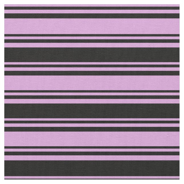 Pflaumen und schwarze farbige Linien Stoff (Nahaufnahme)