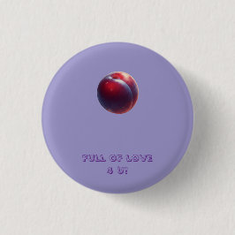 Pflaumen Valentines Button