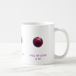 Pflaumen Valentines Kaffeetasse