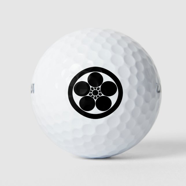 Pflaumenblüte im Umebachi-Stil Golfball (Vorderseite)