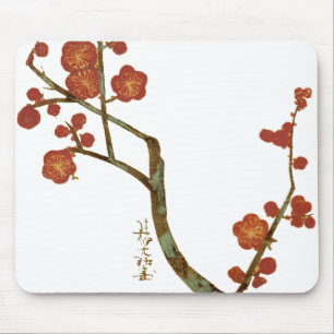 Pflaumenblüten, Ogata Korin, japanische Kunstkunst Mousepad