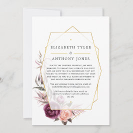 Pflaumengeometrische Liste mit reduzierten Pflaume Ankündigung