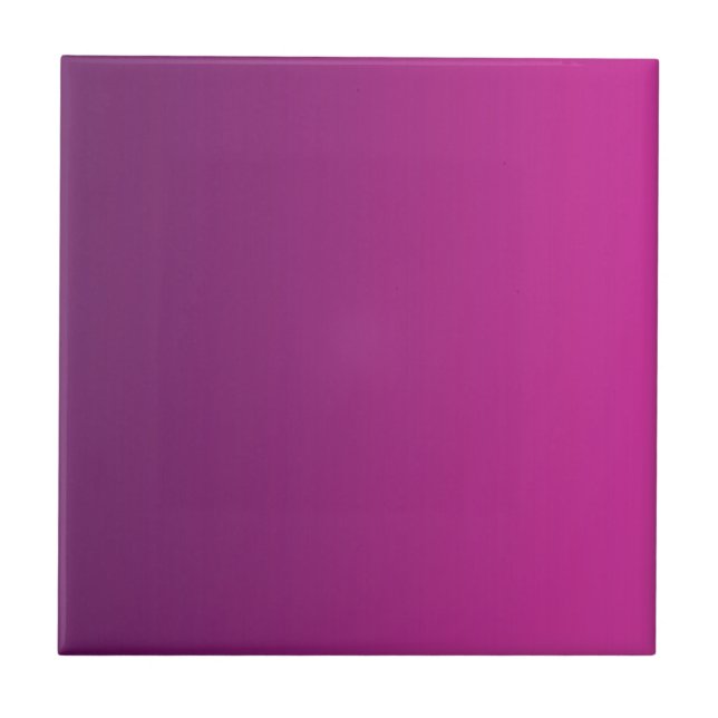 Pflaumenleidenschaft - Gradient Plum Magenta Keram Fliese (Vorderseite)